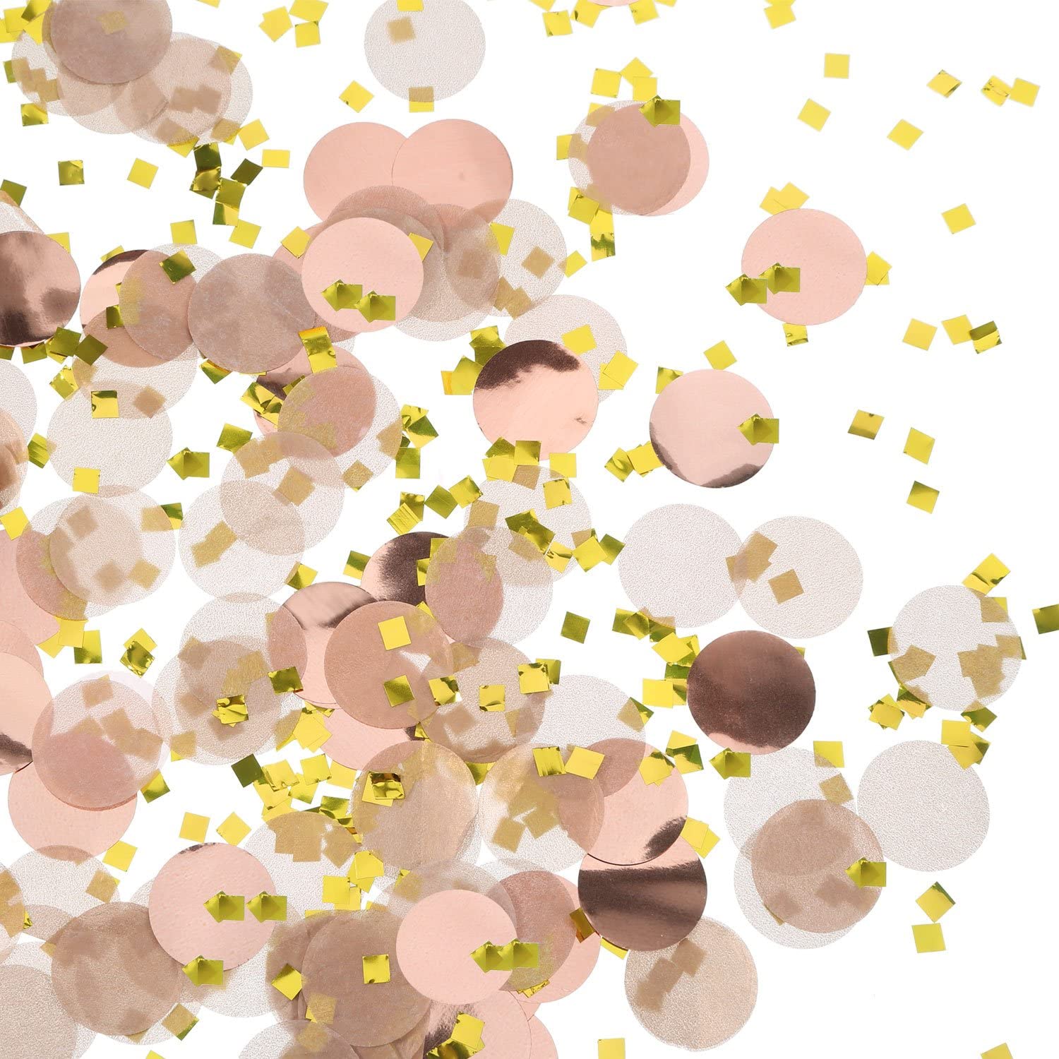 Round Tissue Paper Table Confetti Dots for Wedding Birthday Party Decoration 1.76 oz (Rose Gold Confetti, 2.5 cm) - Image 3