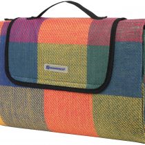 SONGMICS GCM50K 195 cm x 150 cm Picnic Blanket, Insulated, Waterproof, Red+Green+Orange