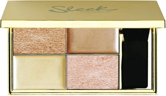 Sleek MakeUP Highlighting Palette, Long Lasting, Lightweight, Intense Colour, Easy to Blend, Cleopatra’s Kiss, 9g