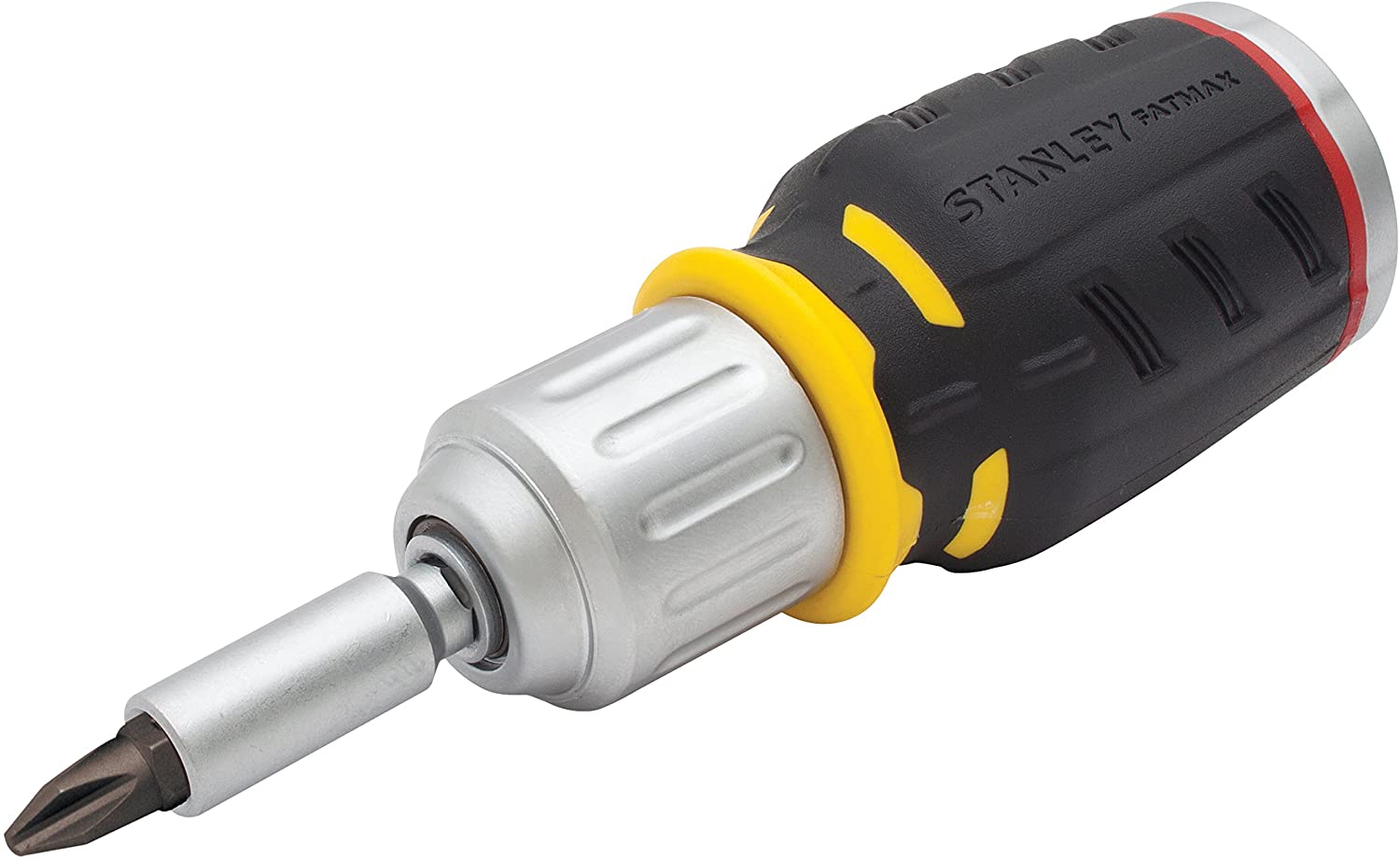 Stanley FMHT0-62688 Fatmax Stubby Ratchet Screw Driver, Black/ Yellow, 219x99x49mm