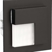 LEDIX LED Wall Light, Aluminium, Black, 7,3 x 7,3 x 4,4 cm
