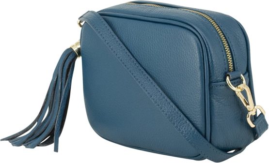 Montte Di Jinne - 100% Made in Italy - Soft Leather Women's Cross Body Shoulder Bag with Tassel key Ring - Image 2