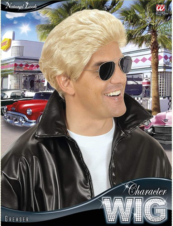 Greaser Blonde Wig for Hair Accessory Fancy Dress - Image 2