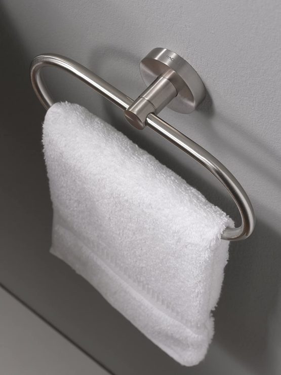 Haceka Towel ring Kosmos Tec, Metal, Silver, 15 x 15 x 5 cm - Image 2