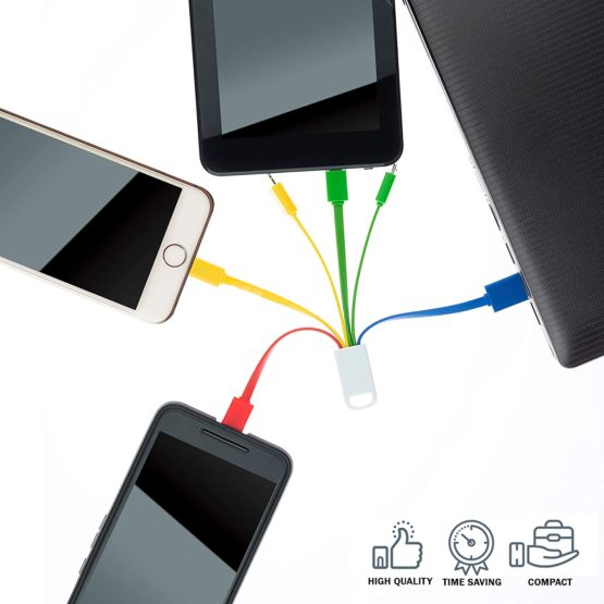 5 In 1 Charging Cable ǀ Multipurpose ǀ Universal Charging Cable for multi iPhone and Android | Type C USB ǀ Fast Charge - Image 4
