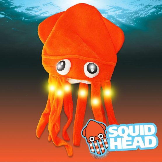 The Glow Company Light Up Flashing Squid Hat (1 Pack) - Image 4
