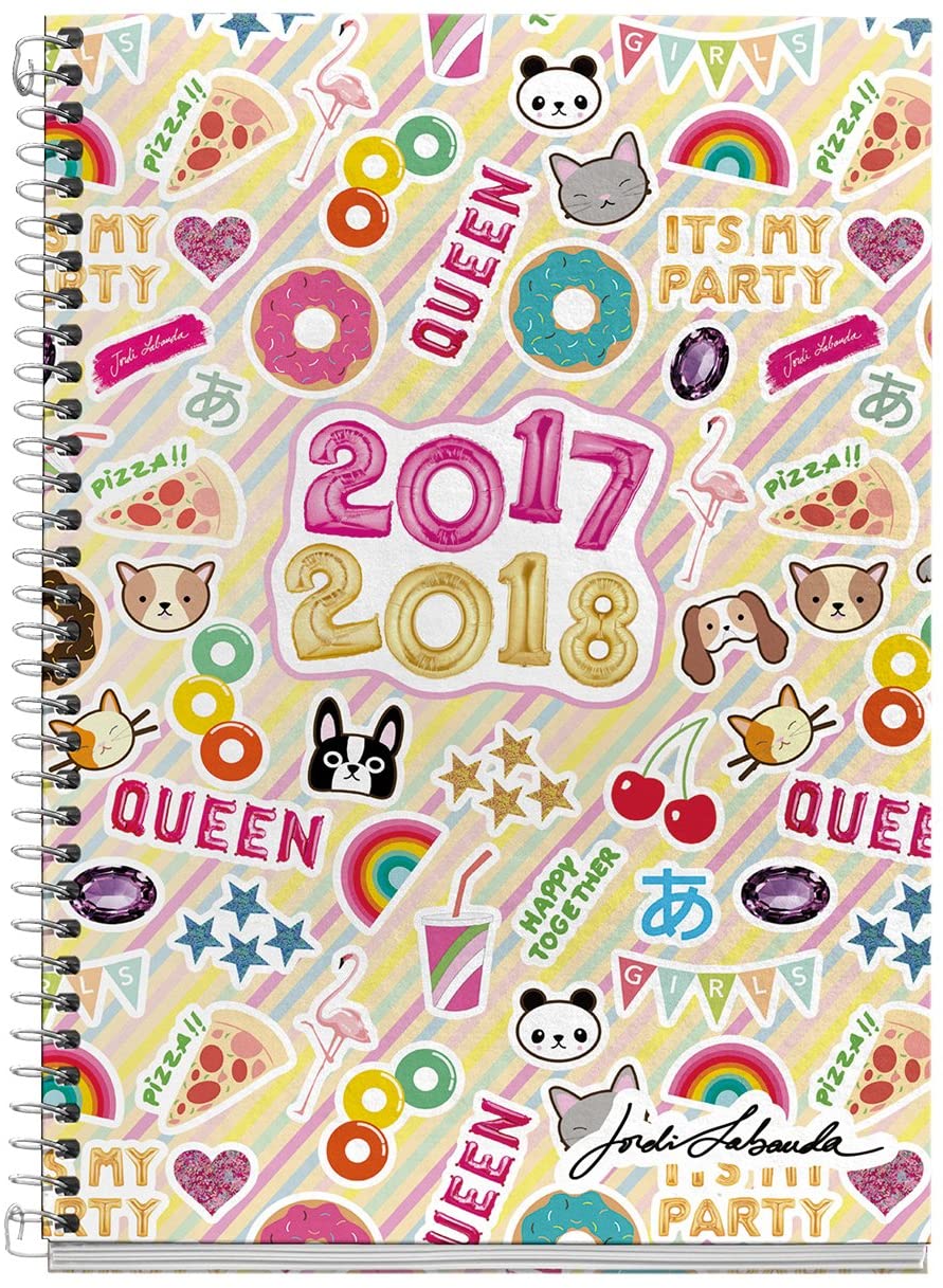 Jordi Labanda 270035 - School Agenda Plus, 155 x 215 mm, Week to View, Design Kawaii, Unica