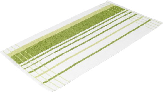 Gözze Hand Towel, Weiß/Limone, 50 x 100 cm