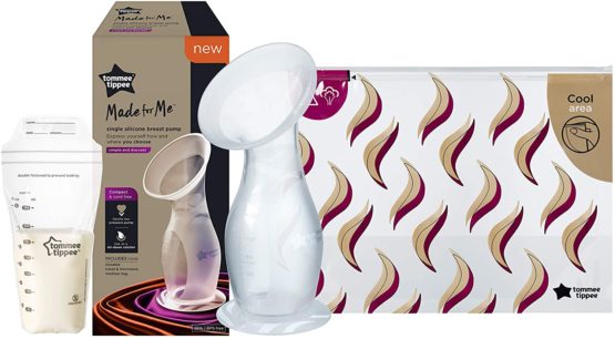 Tommee Tippee Silicone Manual Breast Pump and Let Down Catcher to Express, Relieve or Catch Excess Breast Milk ,423594