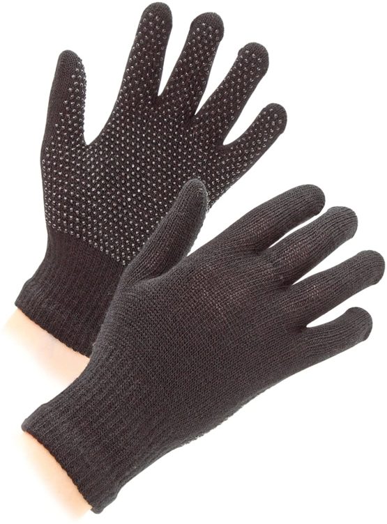 Shires Women's Equestrian Sure Grip Horse Riding Gloves, Black, One Size