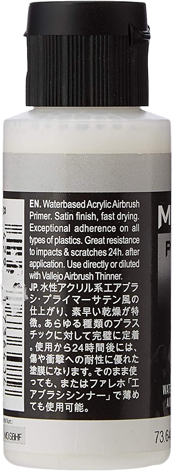 Vallejo 60 ml "AV Mecha Color" Acrylic Airbrush Colour - White Primer, 60 ml (Pack of 1) - Image 3