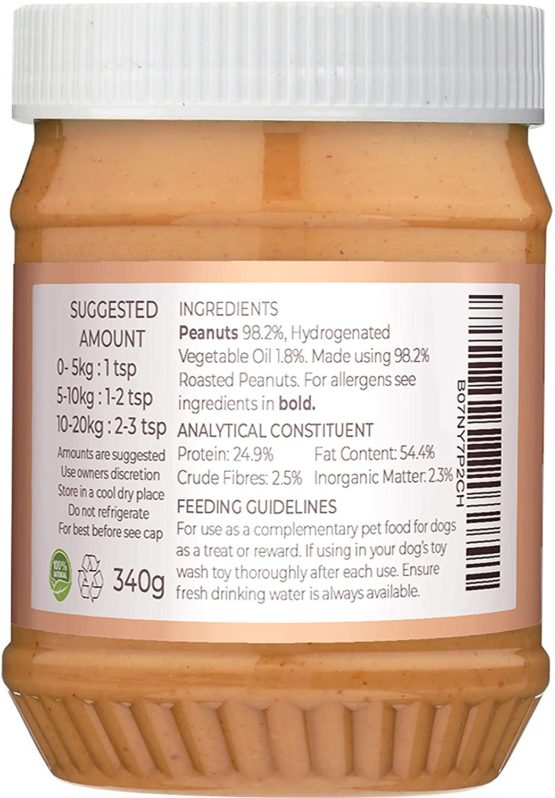 Pets Purest Dog Peanut Butter - 100% Natural Peanut Butter For Dogs & Puppy - Healthy Source of Pure Protein Treat Paste Free From Palm Oil, Wheat & Gluten. No Added Sugar, Salt or Xylitol - Image 4