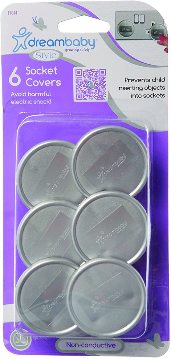 Dreambaby Socket Covers (Pack of 6, White)
