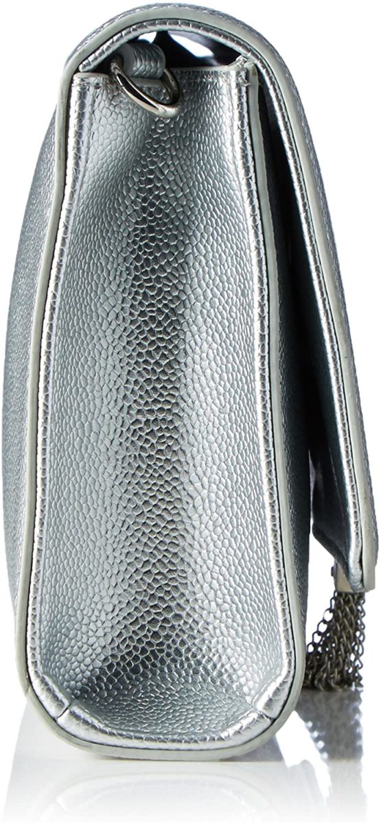 Valentino by Mario Valentino Women's Divina POCHETTE, Silver (Argento), 12x4.5x27 cm (W x H x L) - Image 3