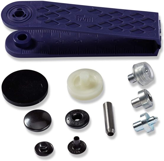 Prym Non-sew Fasteners Anorak Brass Black Oxidized 15 mm - Image 2