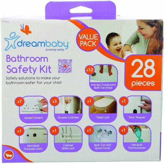 Dreambaby Bathroom Safety Essentials Kit - 28 Pcs Value Pack - Model F70244