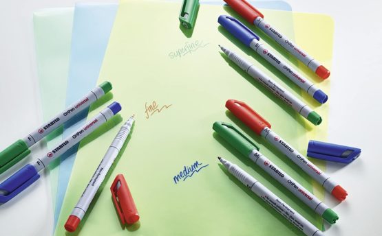 OHP Pen - STABILO OHP Pen Soluble Superfine Box of 10 Black - Image 4