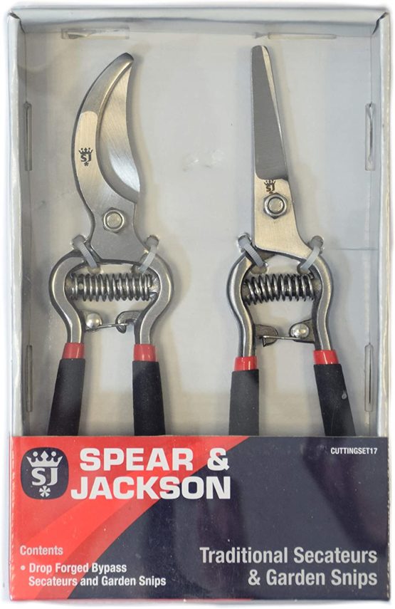Spear & Jackson Vintage Bypass Secateurs and Snips Set, Silver - Image 3