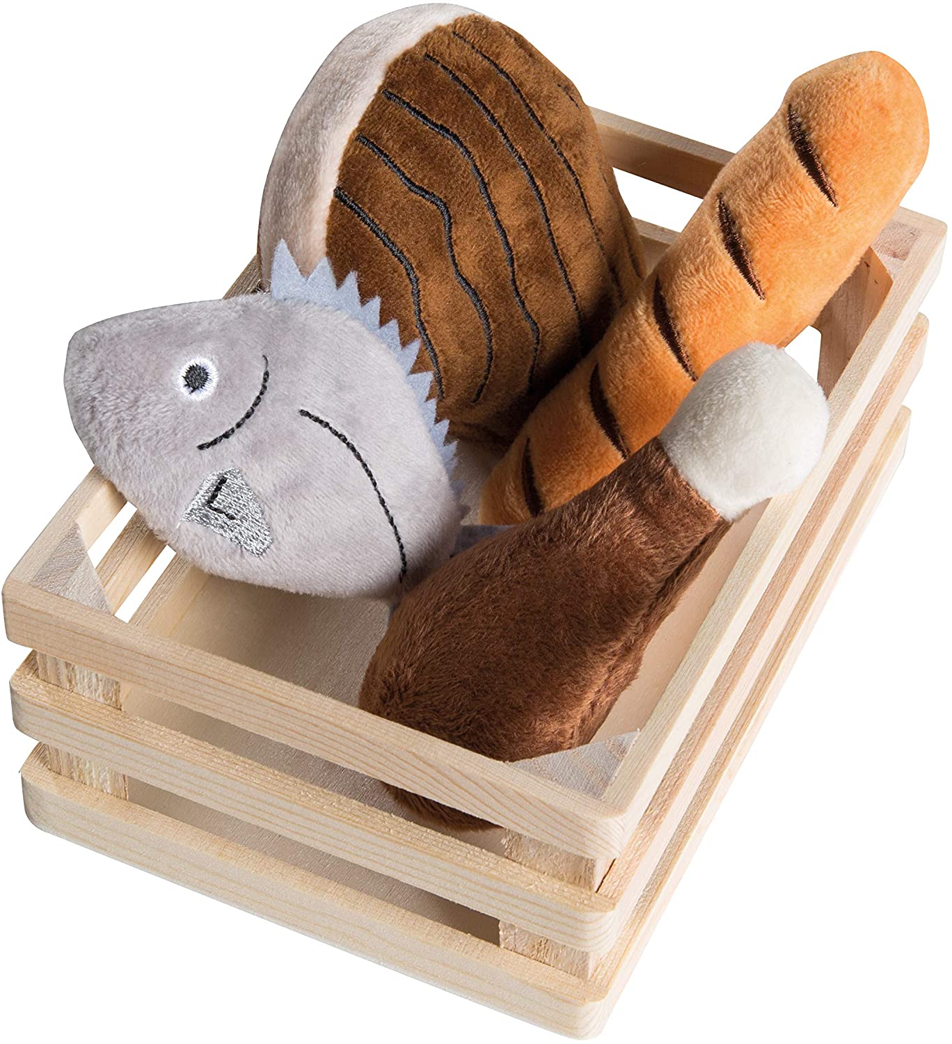roba 98145 Roba 4 Baskets with Accessories for Shopping Shop and Children's Kitchen Multi-Coloured - Image 4