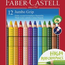 Faber-Castell 110912 - Jumbo GRIP colored pencils, cardboard box of 12