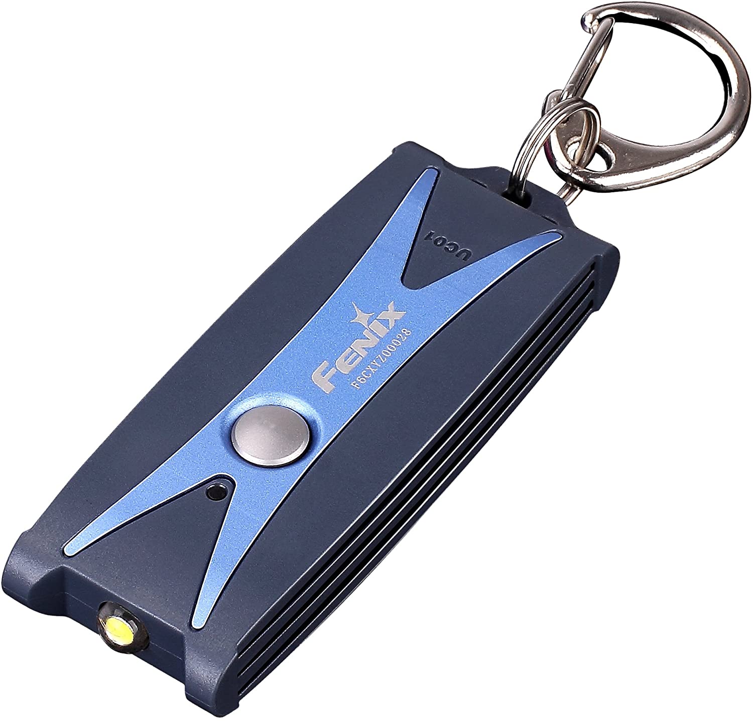 Fenix UC01 Blue Rechargeable Keyring Torch, jeden rozmiar