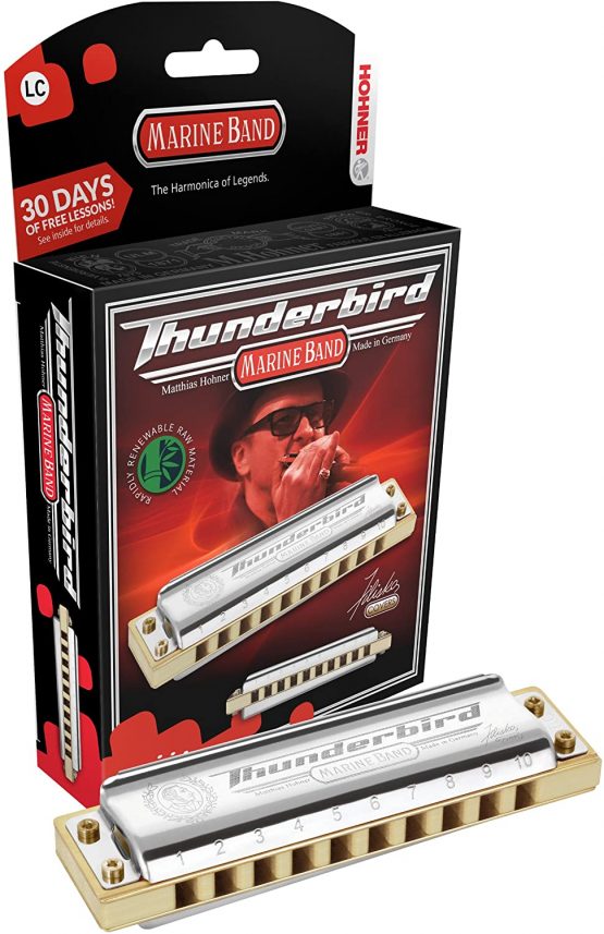Hohner M2011BXLG Marine Band Thunderbird Diatonic Harmonica - Key of LG