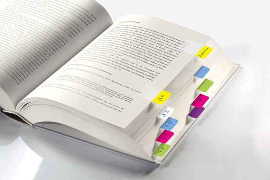 SIGEL HN203 Tab Marker Modern, Extra Strong, 6 x 10 Sheets, Lemon/Pink/Blue/Violet/White/Yellow - Image 3