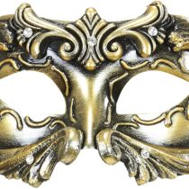 DELUXE BRONZE BAROQUE COLOMBINA MASK FOR FANCY DRESS ACCESSORY
