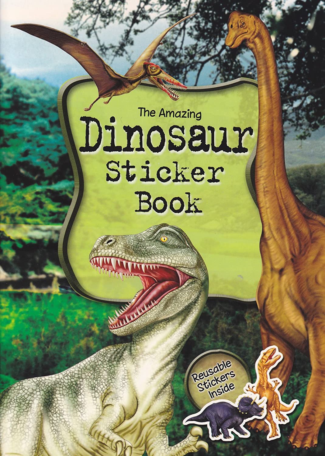 Dinosaur Sticker Book, Multicolor, 1 - Pack