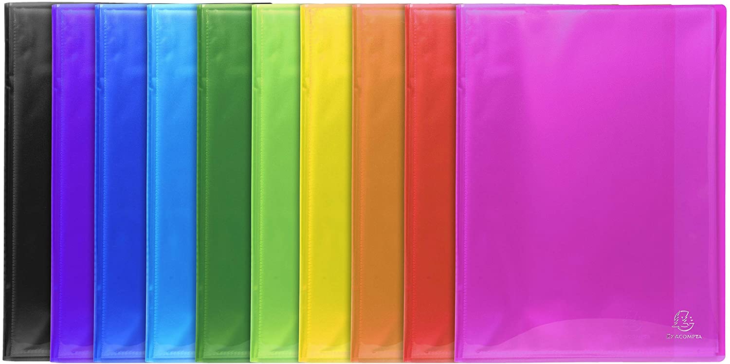 Exacompta, Ref 85970E, Iderama Collection, Semi-Rigid Display Book, 240 x 320mm in Size, Suitable for A4 Documents