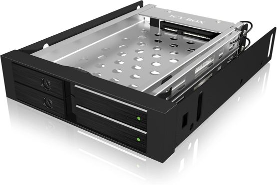 Icybox IB-2227StS Mobile Rack for 2x2.5 inch SATA Hard Drive - Image 2