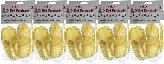 PJ Pet Poducts Rawhide Shoes 12 cm 20 g (Pack Of 10) - Image 4