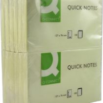 Q Connect 76 x127mm Quick Note Repositionable Pad - Yellow (Pack of 12)