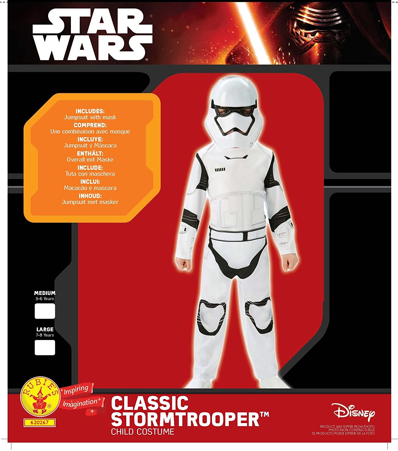 Rubies Official Stormtrooper Boys Fancy Dress Disney Star Wars The Force Awakens Kids Costume Medium Ages 5-6 Halloween - Image 2
