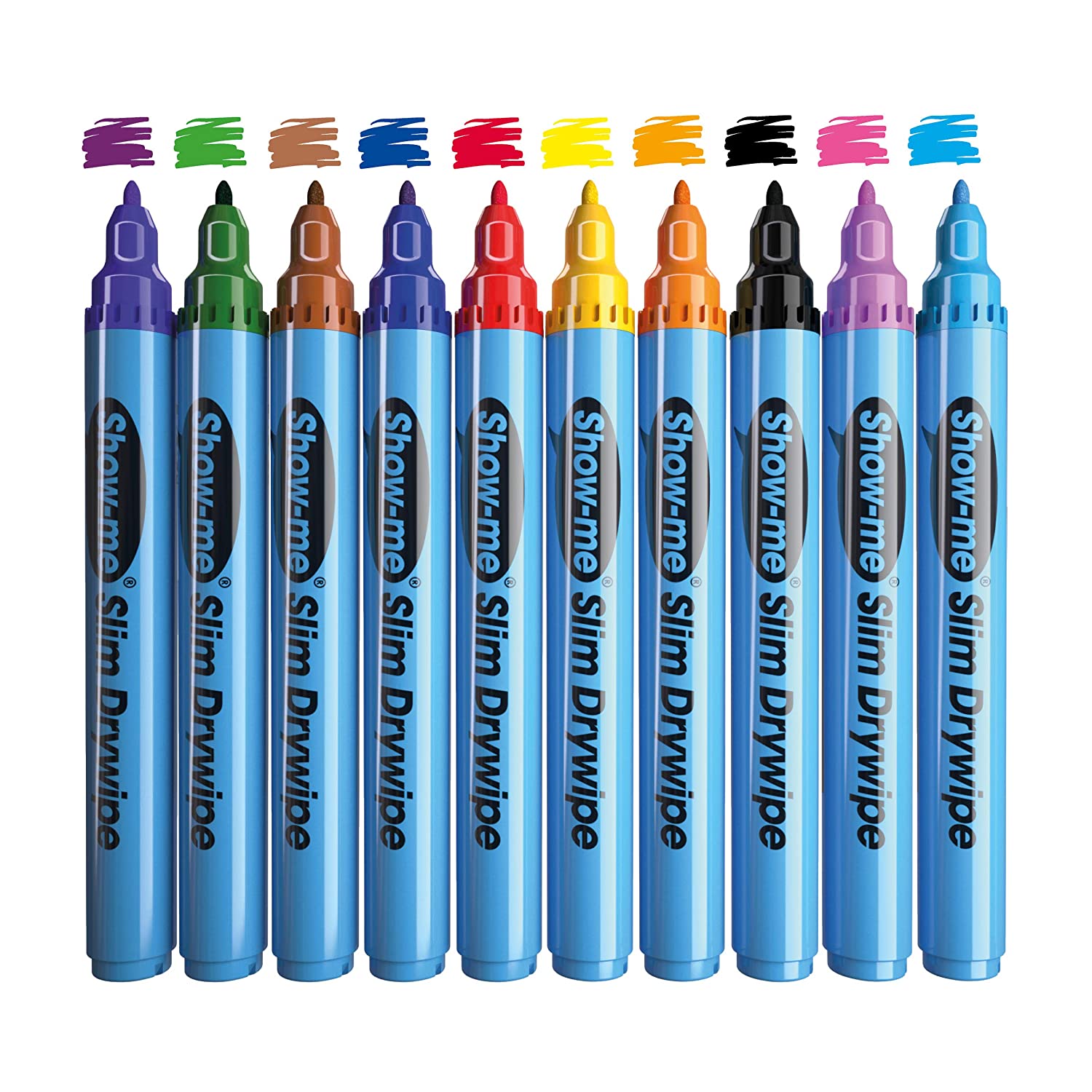 SHOW-ME - Whiteboard Markers, Assorted, 1 count (Pack of 10) - Image 2