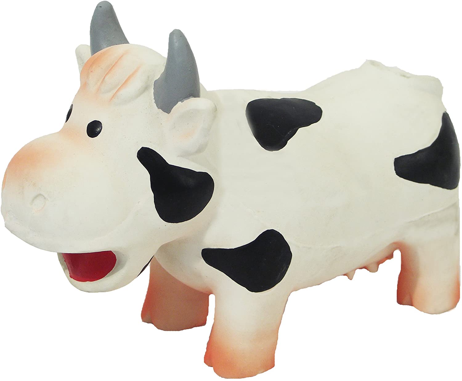 Rosewood Grunters Latex Cow, white/black
