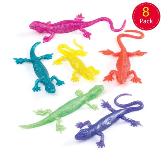 Baker Ross P515 Stretchy Lizards (Pack of 8)