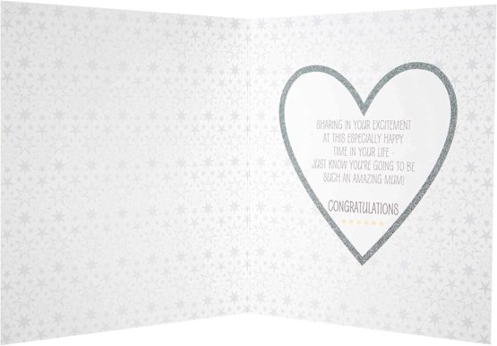 Hallmark Mum To Be Card 'Congratulations' - Medium - Image 2