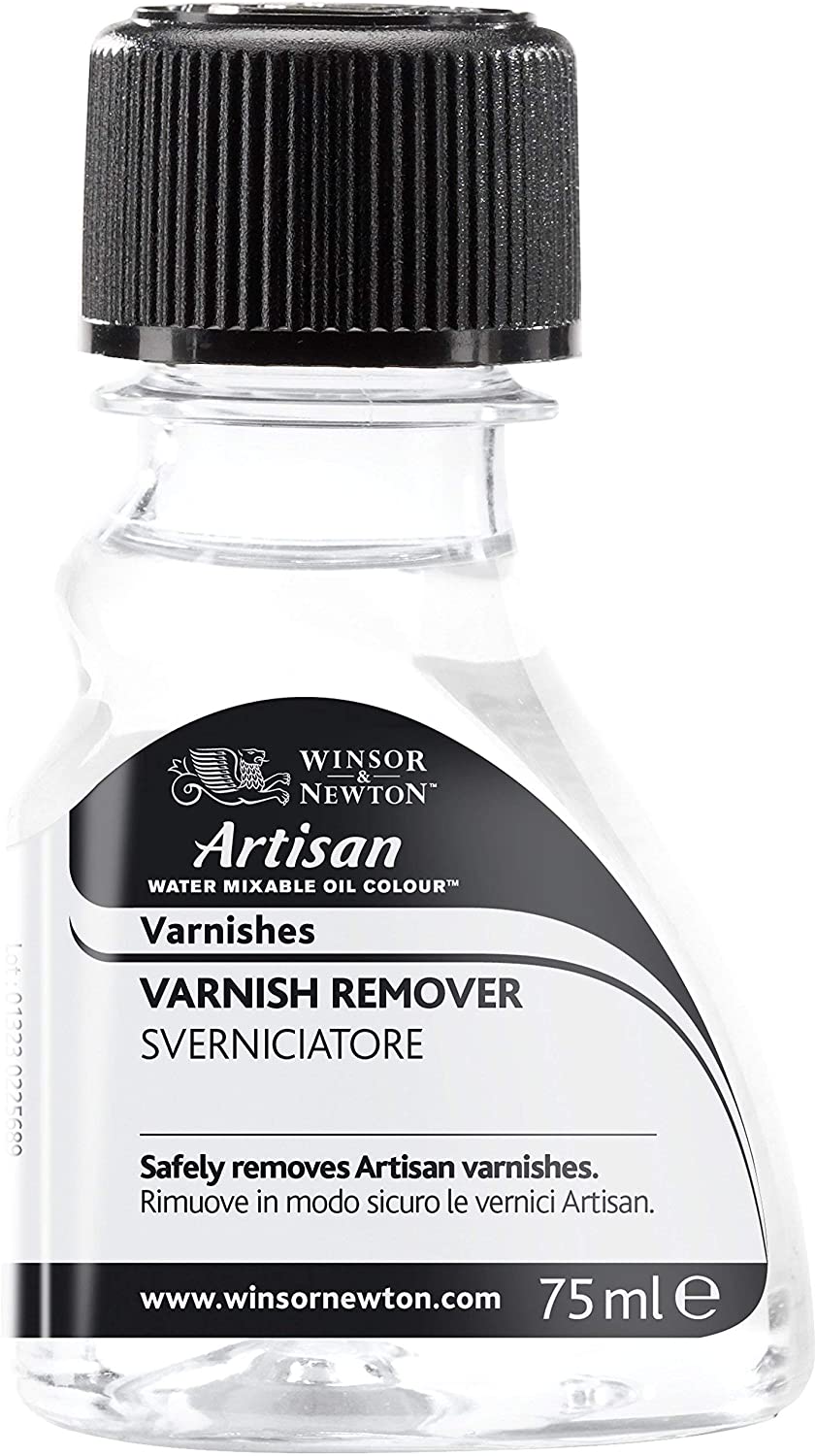 Winsor & Newton 3021730 Artisan Water Mixable Varnish Remover Medium Firnis-Remover 75 ml Bottle, Varnish remover