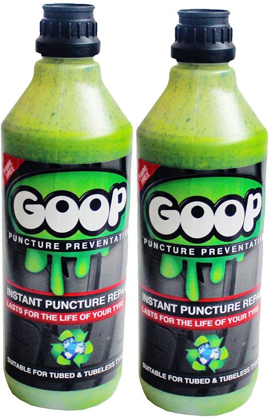 GOOP tyre sealant * 2 X 500ml Bottles * Made in UK