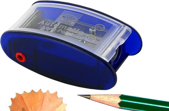 Kum az105.31.19 B Long Conical Pointed Automatic AS2 M, Sharpener, 2 Blade 2 in 1 Blue (P & P on All Products) - Image 2