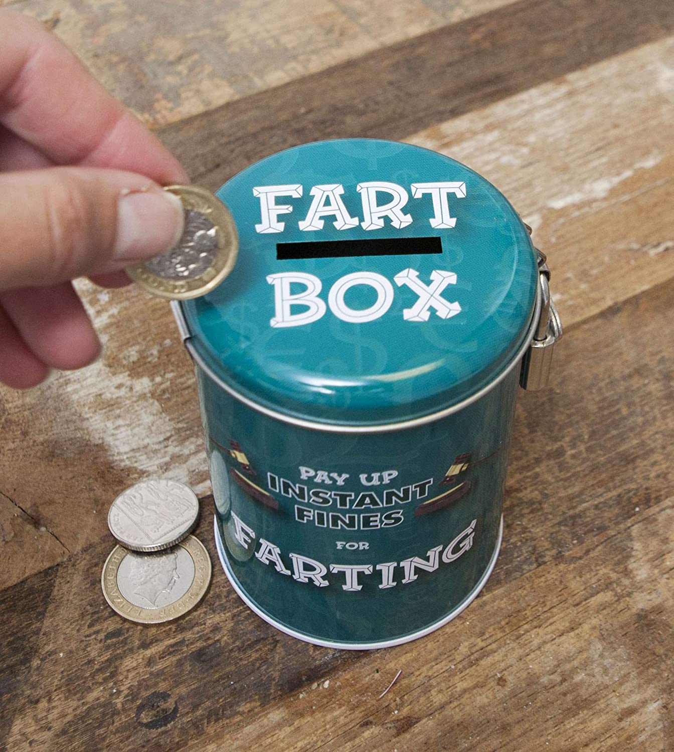 Boxer Gifts Farting Fine Money Tin Funny Gift for Husband Dad