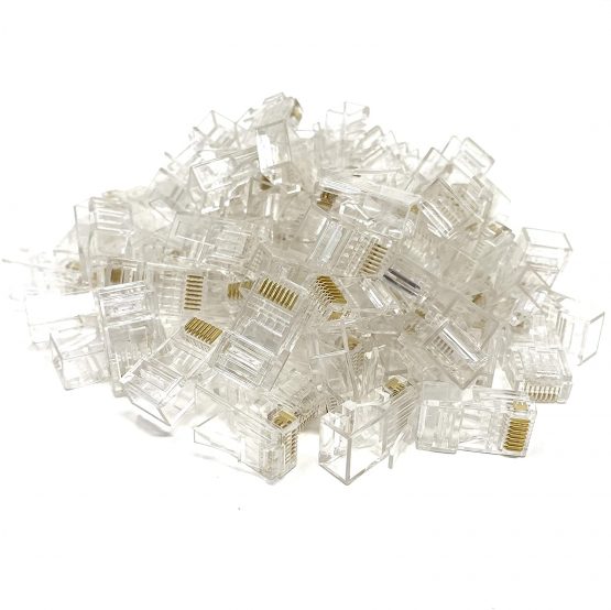 Mr. Tronic 100 RJ45 Ethernet Connectors | 8P8C Crimp Modular Plugs | High-Speed LAN Gigabit Internet Connection | Ideal for Game Consoles, PC, Router, Modem, Switch, TV (100-Piece Pack, CAT6 STP) - Image 4