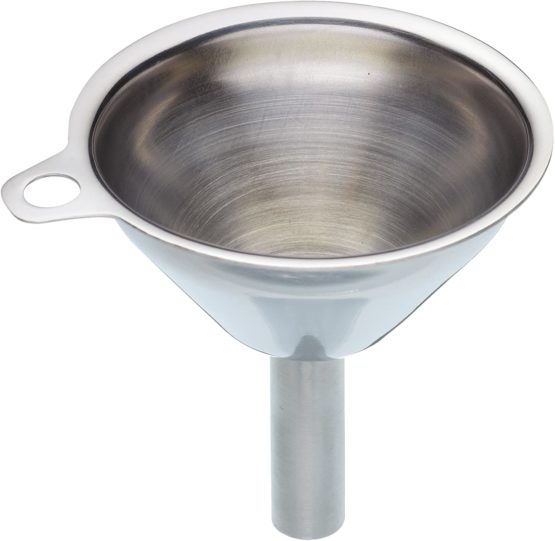 KitchenCraft Hip Flask Funnel, Stainless Steel, 5.5 cm