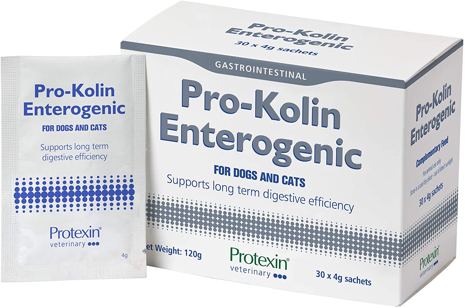 Protexin Veterinary Pro-Kolin Enterogenic Gut Health Sachets for Cats and Dogs Chicken Flavour, 30 Sachets - Image 2