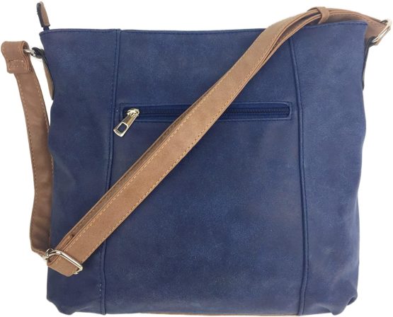 LARGE Designer Handbags for Women sale MILANO Large Classic Italian Styled Ladies Fashion Shoulder Bag in Beautiful Matt Finish Vintage Faux Nu Buck Leather with Adjustable Shoulder Strap. - Image 3