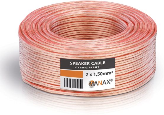 Loudspeaker Cable 50 m 2 x 1.5 mm² Transparent - Image 3