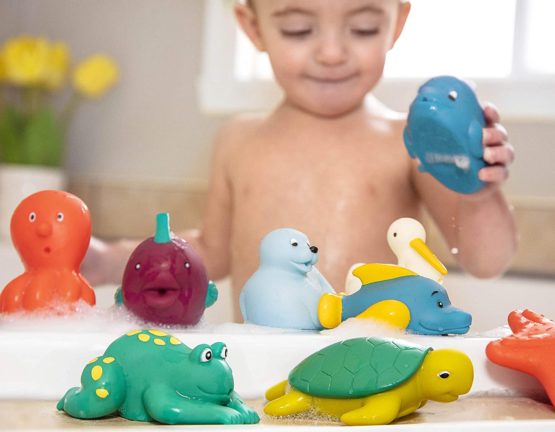 Battat – Bath Buddies Squirters – 12-Pack Little Animal Squirts Fun Bath Toys for Babies 10m+ - Image 3