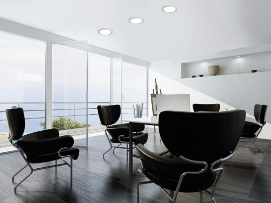 EGLO Ceiling Light, Cast Metal, 10.5 W, Matte Nickel, 32754 - Image 3