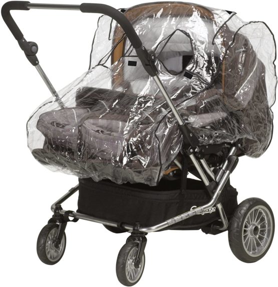 Playshoes Baby Travel Universal Duo Twin Rain Cover Transparent - Image 2